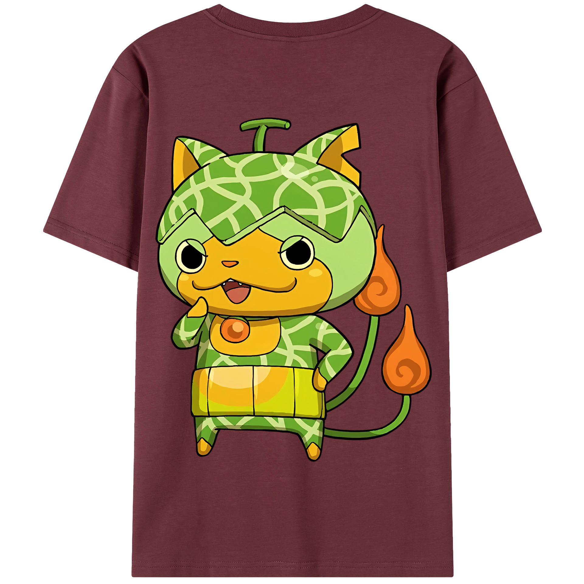 （画像用） 妖怪ウォッチ Yo-kai Watch 綿100％半袖Tシャツ（背面プリント）